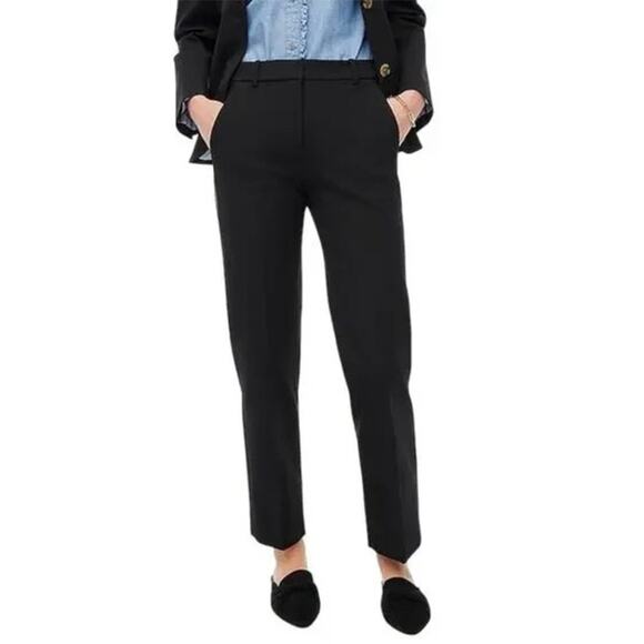J. Crew Kallie Pant Straight Leg Classic Fit Black NWOT 4 - Picture 2 of 9